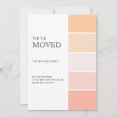 Nouveau rose d'adresse à domicile faire-part de pê (Devant)