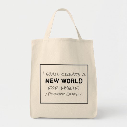 Nouveau sac d'épicerie du monde de Frederic Chopin (Devant)