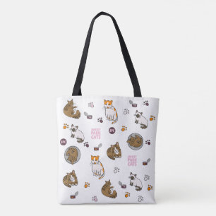 Nouveau Sac fourre-tout Doodles Chats de Sunse