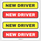 Nouveau Sticker de signalisation de pilote (Alerte (Feuille)