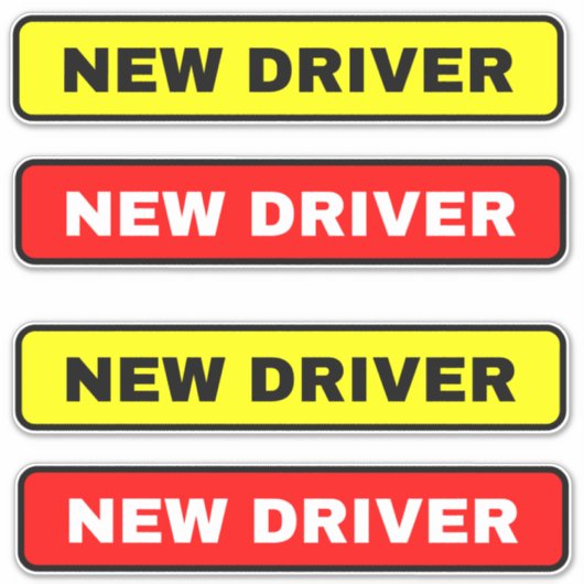 Nouveau Sticker de signalisation de pilote (Alerte (Devant)