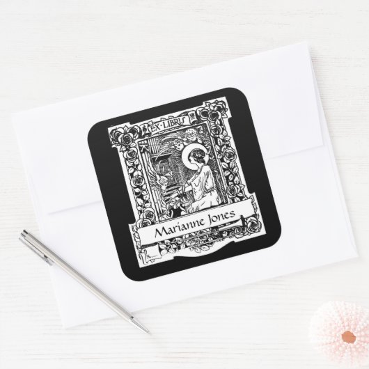 Nouveau Stickers Plaque Ex Libris (Enveloppe)