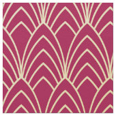 Nouveau Tissu Art Déco. (Rouge et Or.) (Détail)