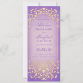 Nouveau Victorien : jolie carte Save the Date en o (Devant)