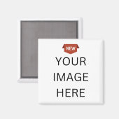 NOUVEAUTÉ ! Aimant carré - 2 pouces - Personnalisé (Recto/Verso)