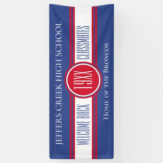 NOUVEAUTÉ ! Bannière d'accueil de réunion de class (Vertical)