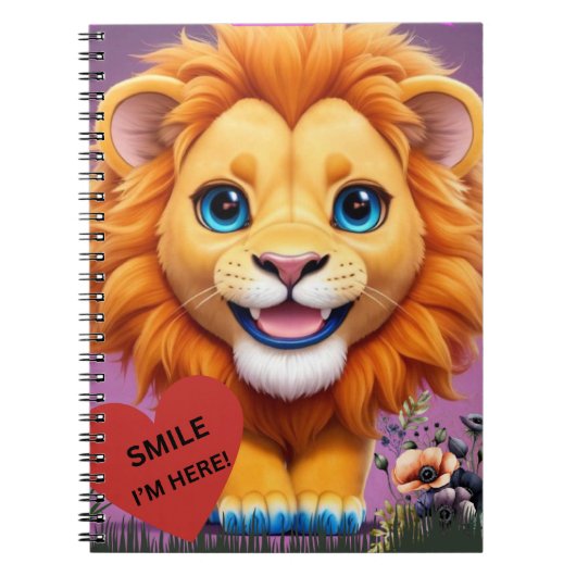 NOUVEAUTÉ ! Carnet photo Lion Cub souriant (Devant)