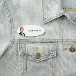 NOUVEAUTÉ ! Étiquette de nom - 3 po X 1,25 po oval