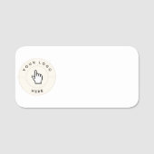 NOUVEAUTÉ ! Étiquette de nom - Effacement sec - Re (Devant)