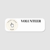 NOUVEAUTÉ ! Étiquette de nom - Effacement sec - Vo (Devant)