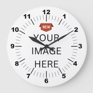 NOUVEAUTÉ ! Horloge - Cadre rond en bois noir de 1