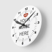 NOUVEAUTÉ ! Horloge murale, Acrylique ronde de 8 p (Angle)