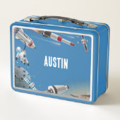NOUVEAUTÉ ! Lunchbox - Espace (ajouter le nom) Mét (Dos)
