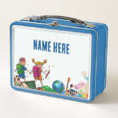 NOUVEAUTÉ ! Lunchbox - Retour à l'école Métal - Bl (Devant)