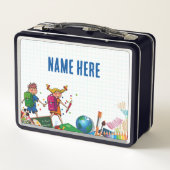 NOUVEAUTÉ ! Lunchbox - Retour à l'école Métal - No (Dos)