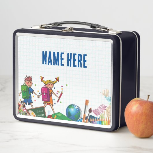 NOUVEAUTÉ ! Lunchbox - Retour à l'école Métal - No (En situation)