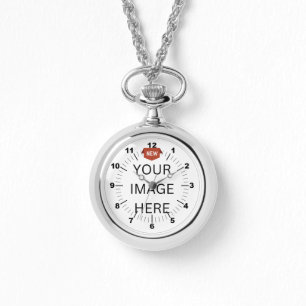 NOUVEAUTÉ ! Montre Collier Argent - Personnalisé