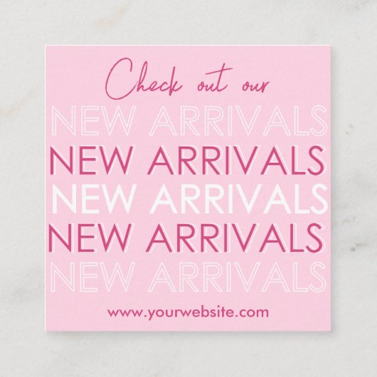 Nouveaux arrivants Code QR Carte de visite (Dos)