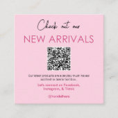 Nouveaux arrivants Code QR Carte de visite (Devant)