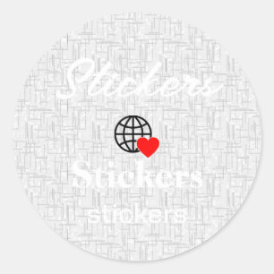 Nouveaux autocollants de logo de texte personnalis