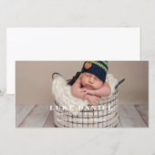 Nouveaux Cartes photos de bébés (Devant / Derrière)