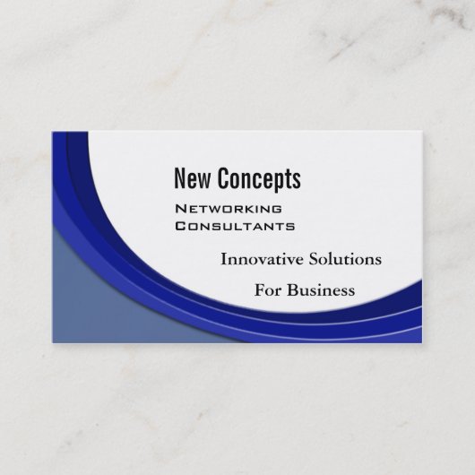 Nouveaux concepts, IT Consultants Carte de visite (Devant)