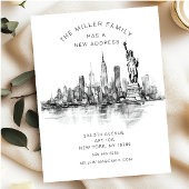 Nouveaux débuts NYC Skyline Moving Faire-part