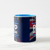 Nouveaux drapeaux de la tasse UK/EU de magazine de (Centre)
