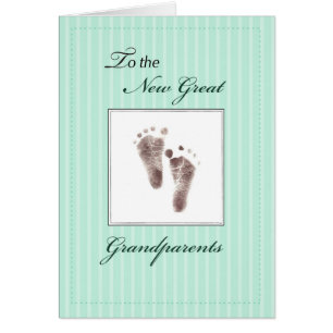 Nouveaux grands-parents de bébé, empreinte neutr