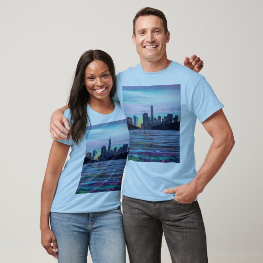 "Nouveaux Horizons : Gras Multi-Color T-Shirt Desi (Unisexe)