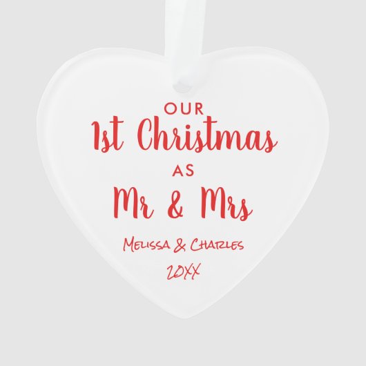 Nouveaux mariés 1ère photo de Noël (dos)