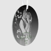 Nouveaux mariés Première photo de Noël simple (devant)