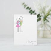 Nouveaux parents avec un bébé garçon - Carte de re (Debout devant)