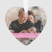 Nouveaux parents Premiers flocons de neige de Noël (devant)