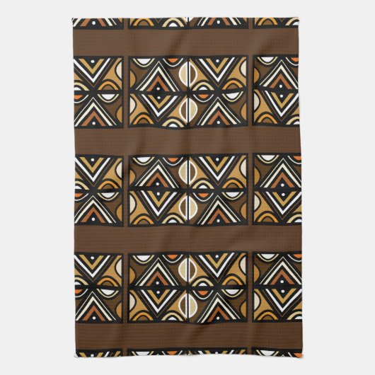 Nouveaux Uhuru Motif ethnique Serviette de cuisine (Vertical)