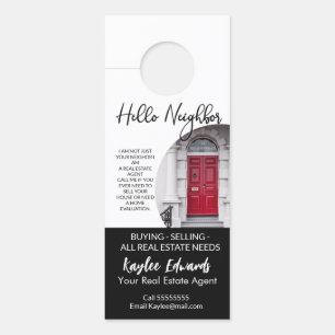 Nouvel affichette de porte de l'agent immobilier