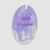 Nouvel An 2023 Purple Maison Blanche Neige Joyeux (devant)