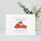 Nouvel An Adventures Adresse Moving Faire-part (Debout devant)