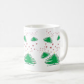 Nouvel An Arbre de Noël Festive Pine Arbre Mug (Devant droit)