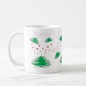 Nouvel An Arbre de Noël Festive Pine Arbre Mug (Gauche)