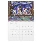 Nouvel An Cadeau Noël Design Calendrier (Feb 2027)