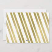 Nouvel An Carte photo de vacances Cheer Gold Foil (Dos)