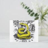 Nouvel An Carte Snake 2025 (Debout devant)