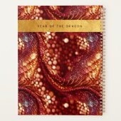 Nouvel An chinois du Dragon Red & Gold Planner (Dos)