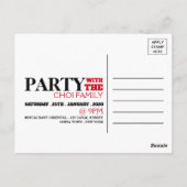 Nouvel An chinois, Invitation aux Lanternes Rouges (Dos)