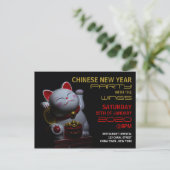 Nouvel An Chinois, Invitation Chat Chanceux (Debout devant)