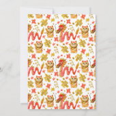 Nouvel an Chinois | Invitation de fête d'anniversa (Dos)