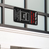 Nouvel an commercial Vente sur bannière noire (Bâtiment extérieur)