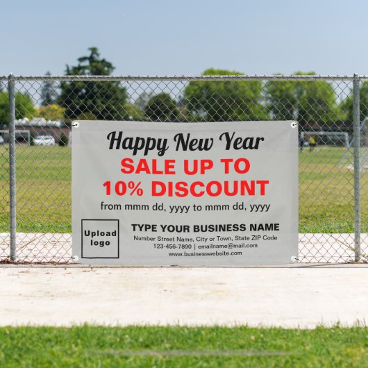 Nouvel an commercial Vente sur bannière rectangle (Insitu)