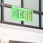 Nouvel an commercial Vente sur bannière verte légè (Bâtiment extérieur)